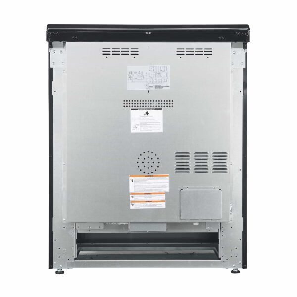 Pookied Espresso 3-Piece Appliance Package - 30-Inch Electric Range, Refrigerator and Dishwasher in Black with Antique Brass Trim - Image 10