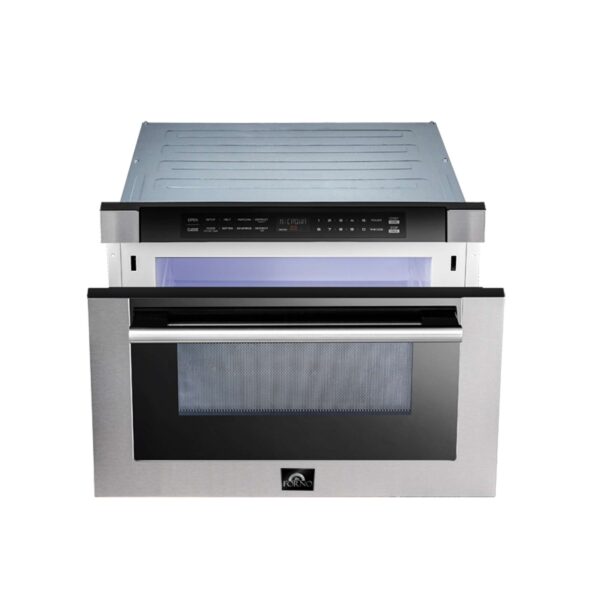 Pookied 24-Inch Microwave Drawer, Stainless Steel, 1.2 cu.ft, 1000 Watts, Built-In, Touch Control LCD Display - Image 5
