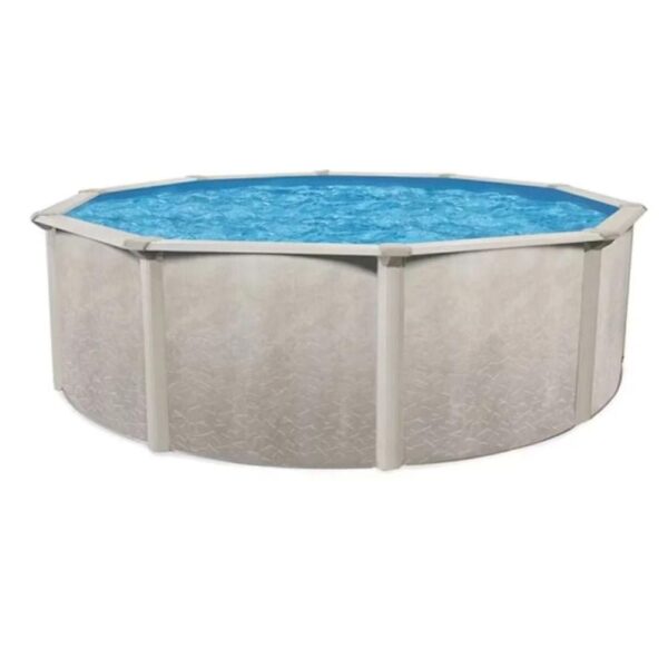 Aquarian 18-ft x 18-ft x 52-in Metal Frame Round Above-Ground Pool with Filter Pump and Ladder - Image 2