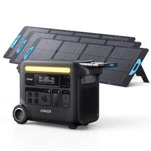 Anker SOLIX F2600 Portable Power Station – 2560W/2400W with 3 200W Solar Panel