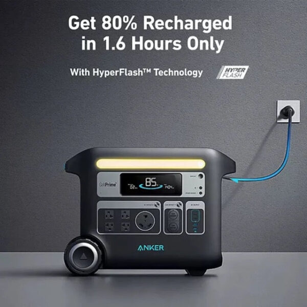 Anker SOLIX F2600 Portable Power Station – 2560W/2400W with 3 200W Solar Panel - Image 3